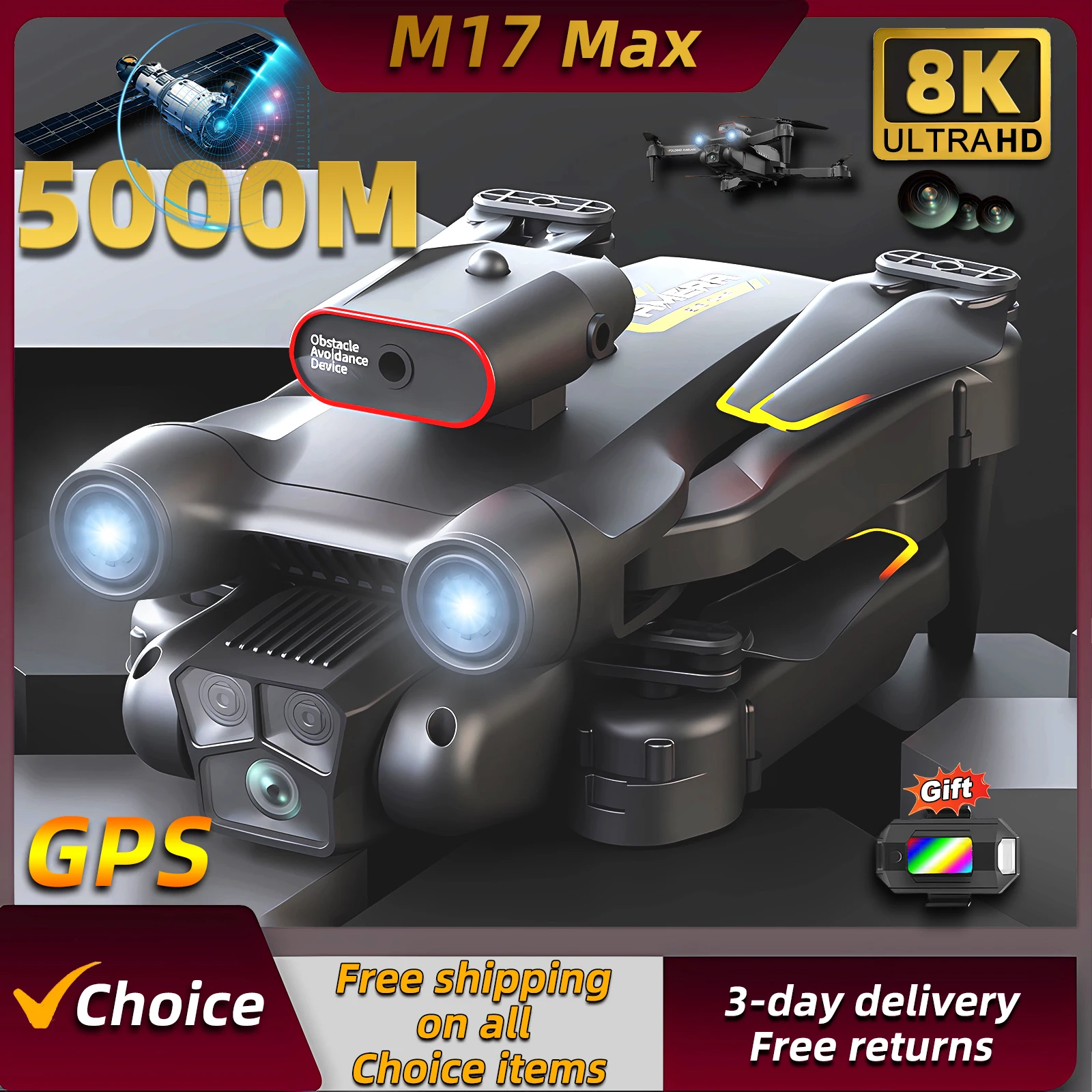Drone Kf Rc - 새로운 M17 Max 드론 8K 전문가용