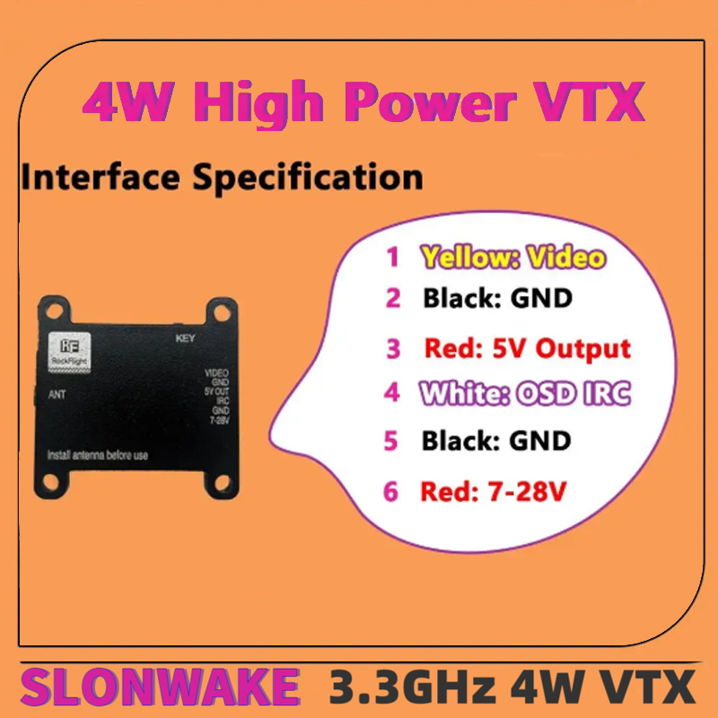 SLONWAKE FPV 3.3G 16채널 4000mW  - Receiver Rc Drone 리뷰 및 가격