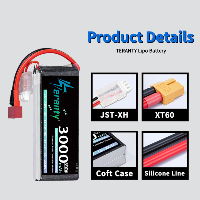 테란티 2S 3000mAh 리포 배터리 7.4V 60C - Drone Rcs 리뷰 및 가격