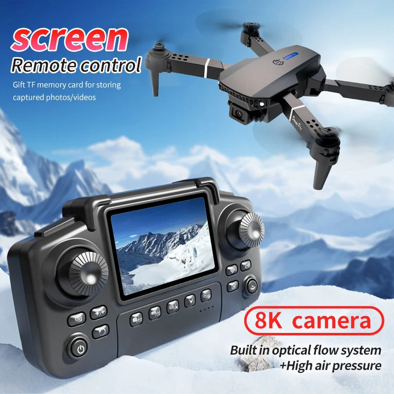 전문가용 E88 PRO 드론, 화면 탑재 8K HD 카 - Rc Drone E88 리뷰 및 가격