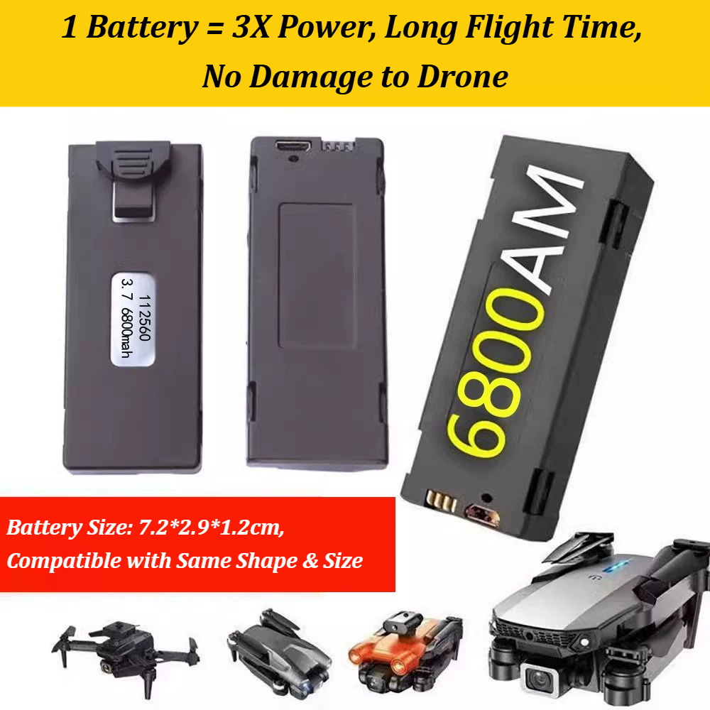 3.7V 6800mAh E88 E88PRO E99 E5 - Rc Drone E88 리뷰 및 가격