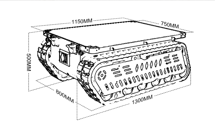 300~600kg 하중 RC 탱크 크롤러 로봇 섀시(계 - Brushless Motor 리뷰 및 가격