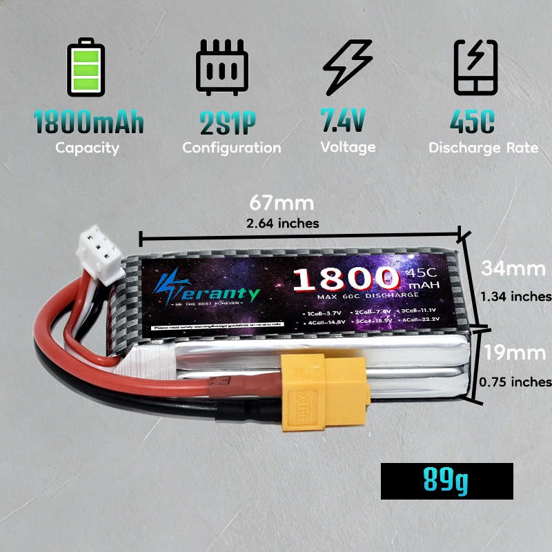 TERANTY 2S 3S 4S 1800mAh 리포 배터 - Drone Rcs 리뷰 및 가격