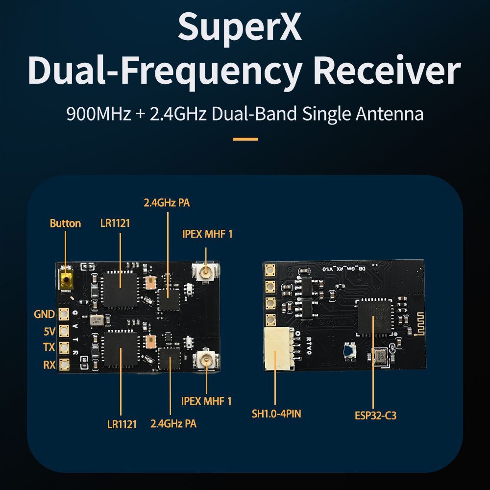 HPXGRC 슈퍼 X 듀얼 ELRS 수신기 ELRS 2 - Drone Rc Frequency 리뷰 및 가격