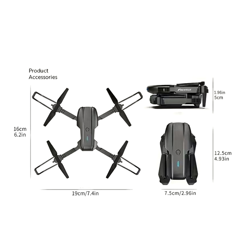 페이스글 UAV E99 노바 RC 드론 미니 항공기 접 - Drone Kf Rc 리뷰 및 가격