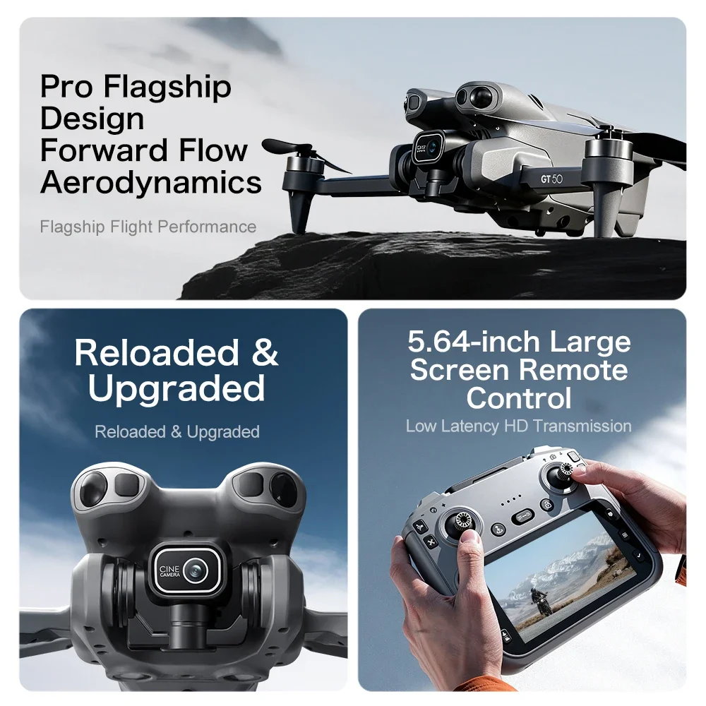 GT50 4K/6K/8K FPV 드론 – 듀얼 HD 카 - Drone Rc Gt50 리뷰 및 가격