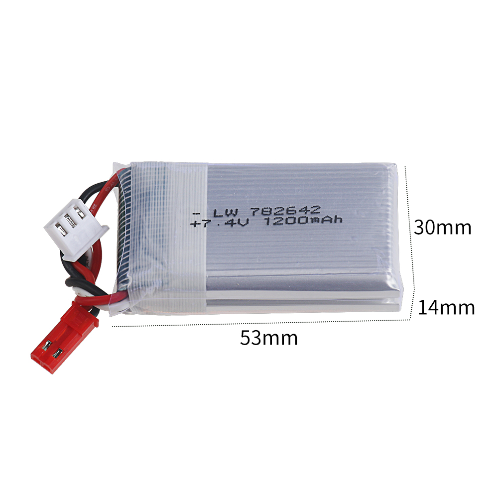 7.4v 1200mah 리포 배터리 JST 플러그 포함 - Drone Mjx Rc 리뷰 및 가격