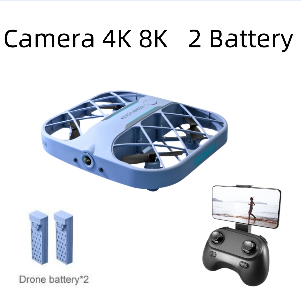JJRC H107 FPV RC 드론(배터리 2개 포함) - Drone Rc Plegable 리뷰 및 가격